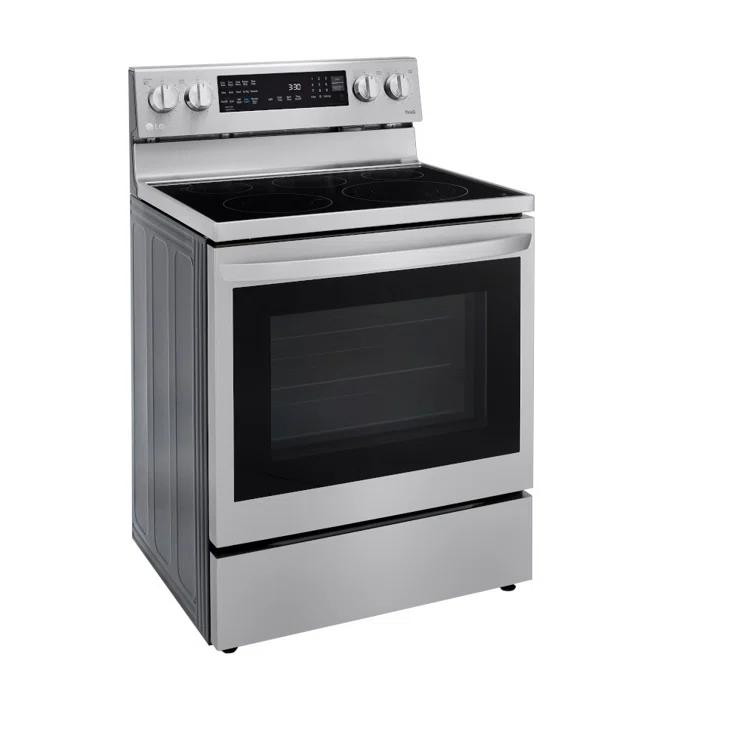 LG LG Smart Wi-Fi Enabled True Convection InstaView® Electric Range with Air Fry, 6.3 cu. ft. LREL6325F