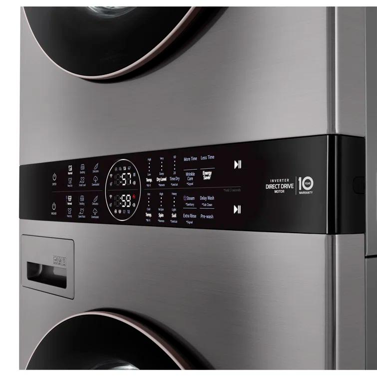 LG LG Single Unit Front Load WashTower with Center Control Washer and 7.4 cu. ft. Electric Dryer, 4.5 cu. ft. WKE100HVA