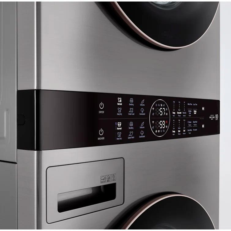 LG LG Single Unit Front Load WashTower with Center Control Washer and 7.4 cu. ft. Electric Dryer, 4.5 cu. ft. WKE100HVA