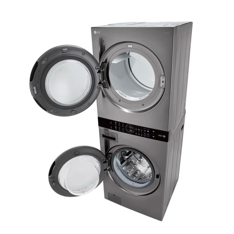 LG LG Single Unit Front Load WashTower with Center Control Washer and 7.4 cu. ft. Electric Dryer, 4.5 cu. ft. WKE100HVA