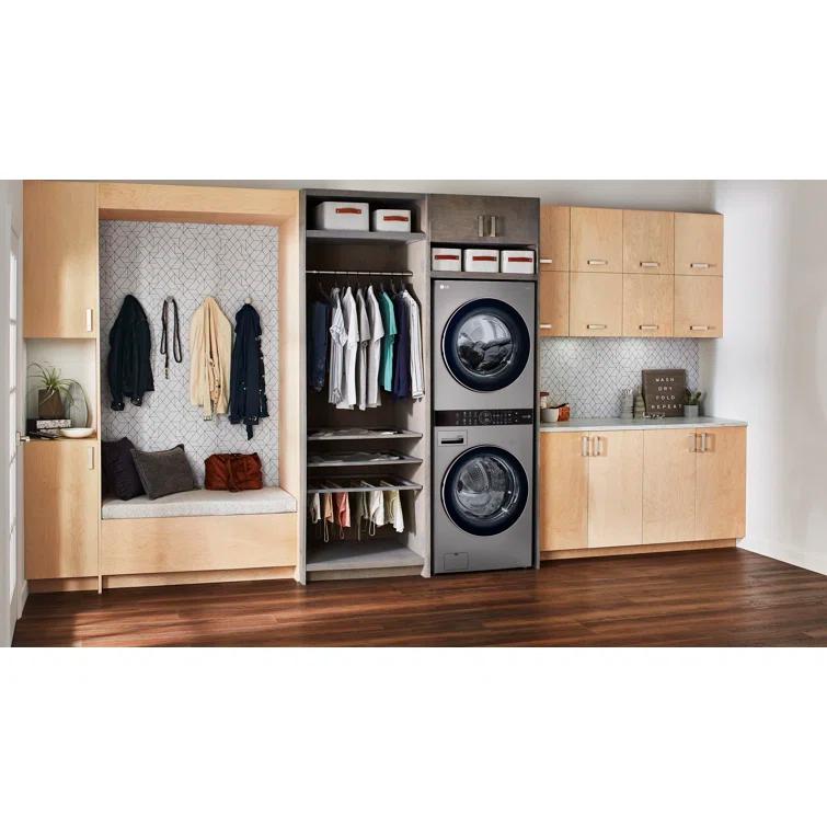 LG LG Single Unit Front Load WashTower with Center Control Washer and 7.4 cu. ft. Electric Dryer, 4.5 cu. ft. WKE100HVA