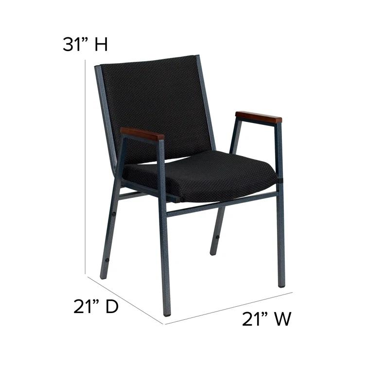 Flash Furniture Aliya Heavy Duty Stack Chair with Arms (Set of 4)