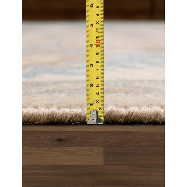 Pasargad Oushak Hand Knotted Wool Floral Rug