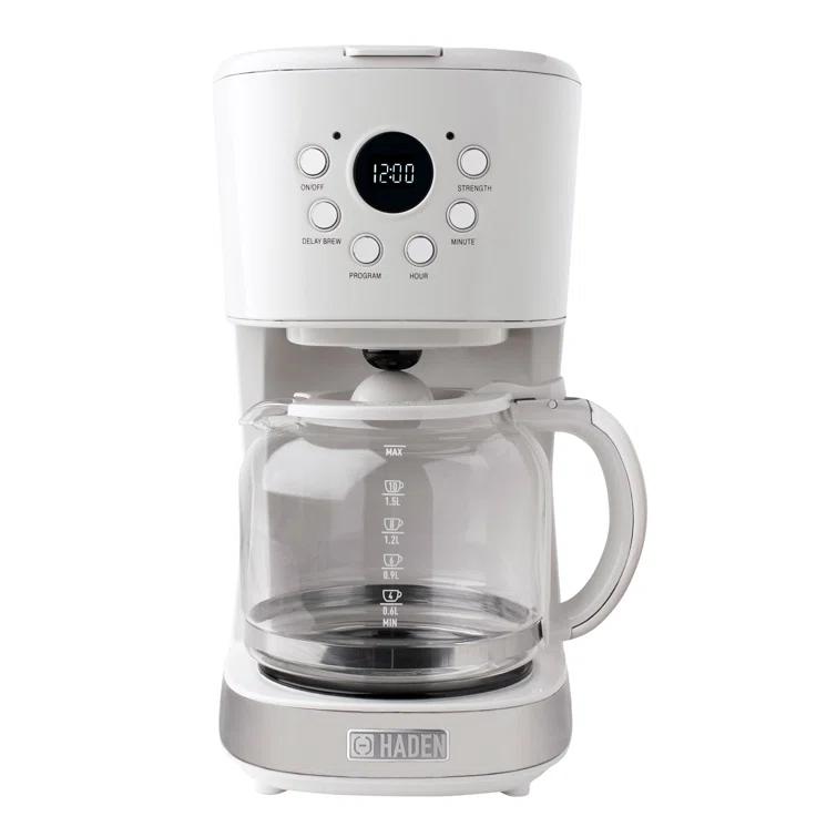 HADEN Ivory Programmable Drip Coffee Maker