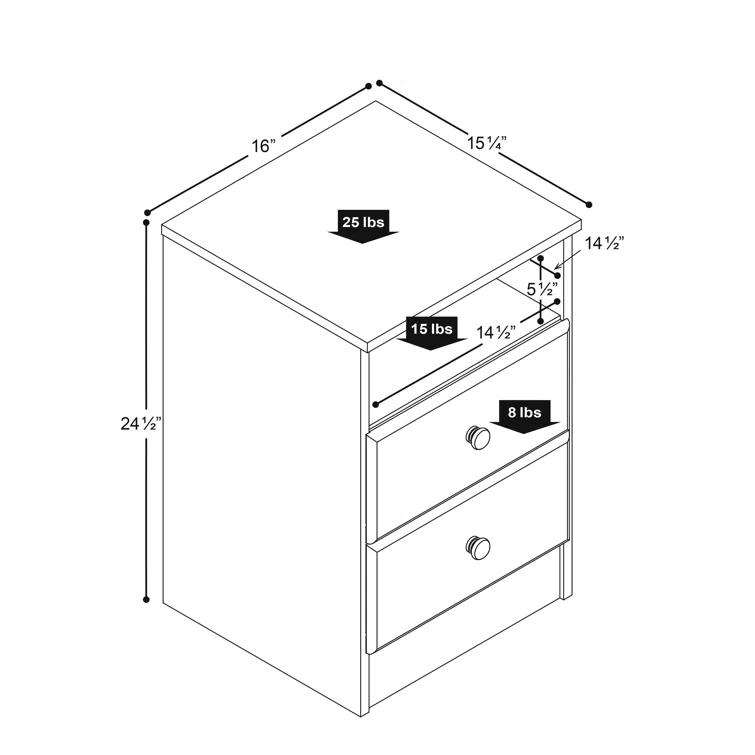 Mcclarrie 16'' W Nightstand
