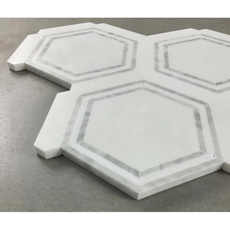 Marble Honeycomb Mosaic Wall & Floor Tile