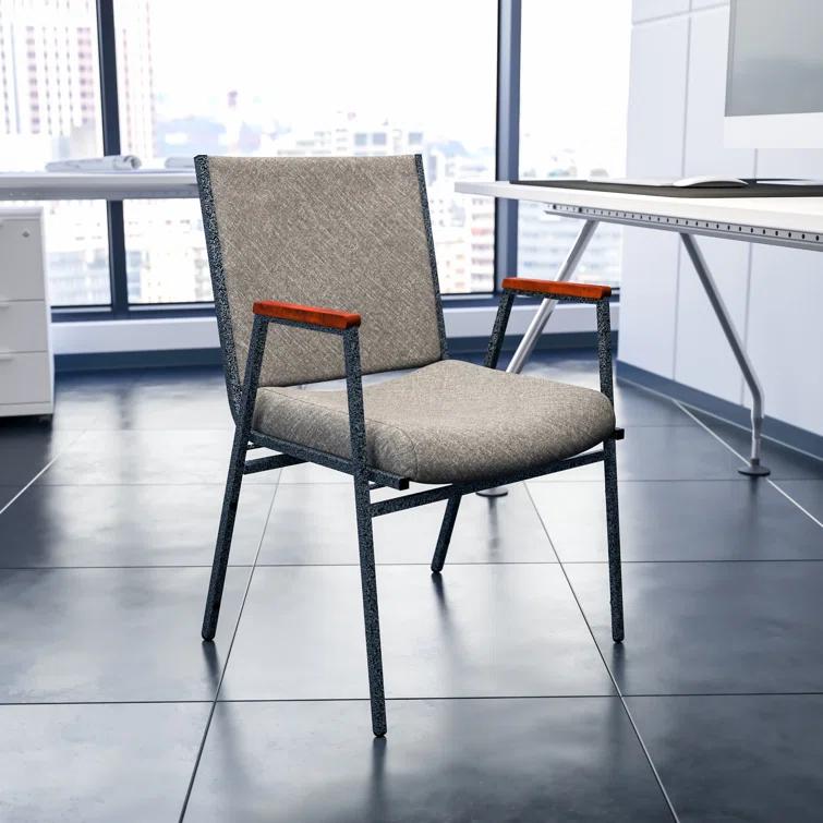 Flash Furniture Aliya Heavy Duty Stack Chair with Arms (Set of 4)