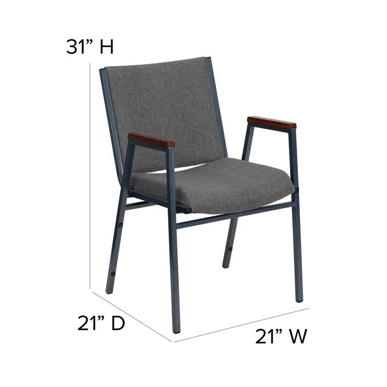 Flash Furniture Aliya Heavy Duty Stack Chair with Arms (Set of 4)