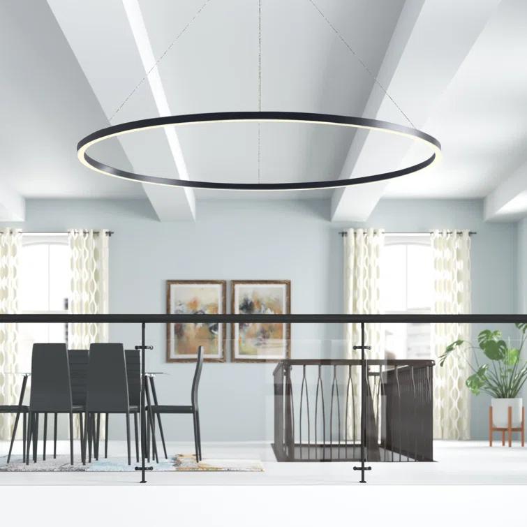 Tania 100-277V ETL Certified Integrated LED Height Adjustable Ring Chandelier