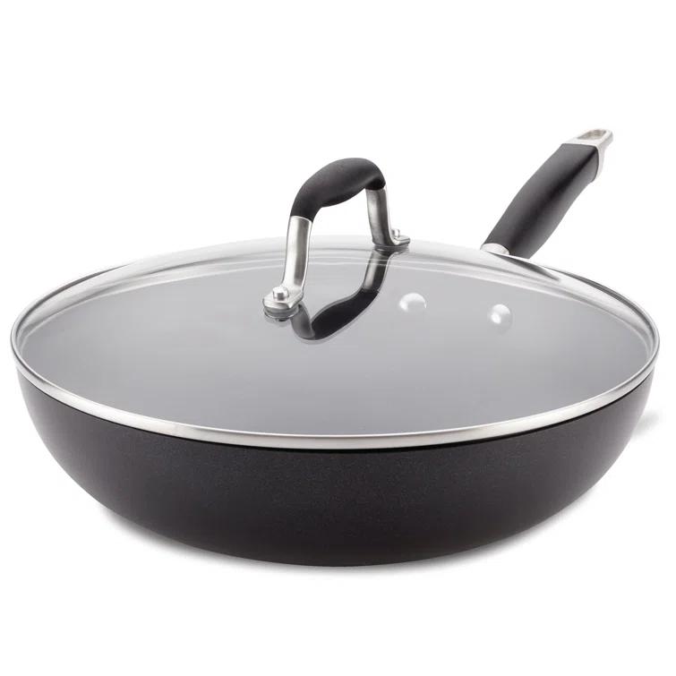 Anolon Anolon Advanced Bronze Hard-Anodized Nonstick Ultimate Pan with Lid, 12-Inch