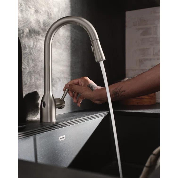 Moen Adler MotionSense Wave Single Handle Pulldown Kitchen Faucet with Power Clean Technology