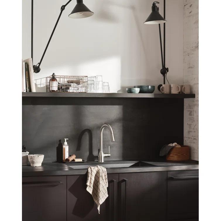 Moen Adler MotionSense Wave Single Handle Pulldown Kitchen Faucet with Power Clean Technology