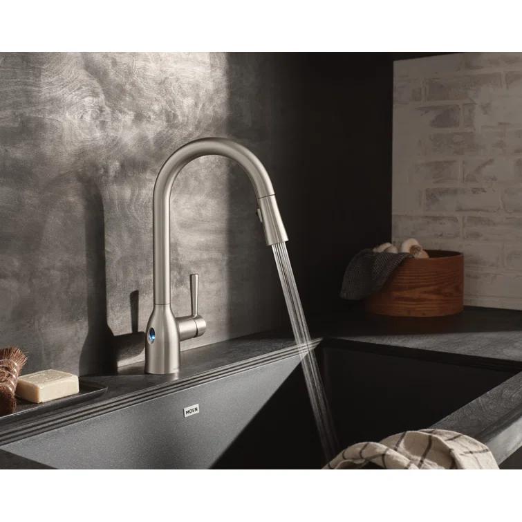 Moen Adler MotionSense Wave Single Handle Pulldown Kitchen Faucet with Power Clean Technology
