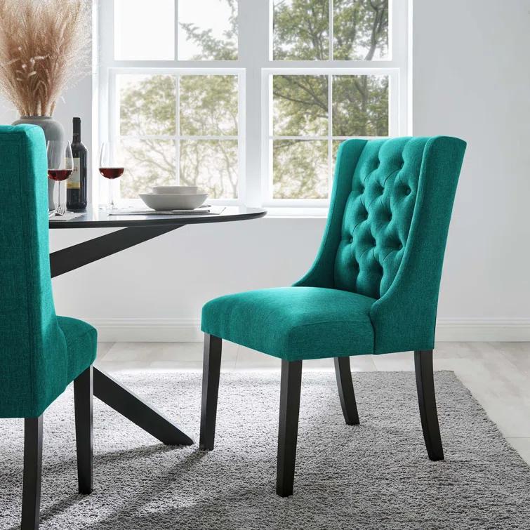 Modway Baronet Button Tufted Fabric Dining Chair