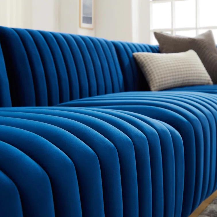 Conjure Channel Tufted Upholstered Fabric Sofa by Modway