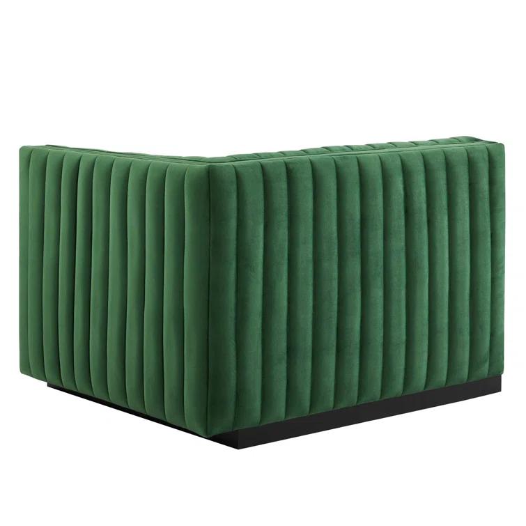 Modway Conjure Channel Tufted Performance Velvet 4-Piece Sectional by Modway