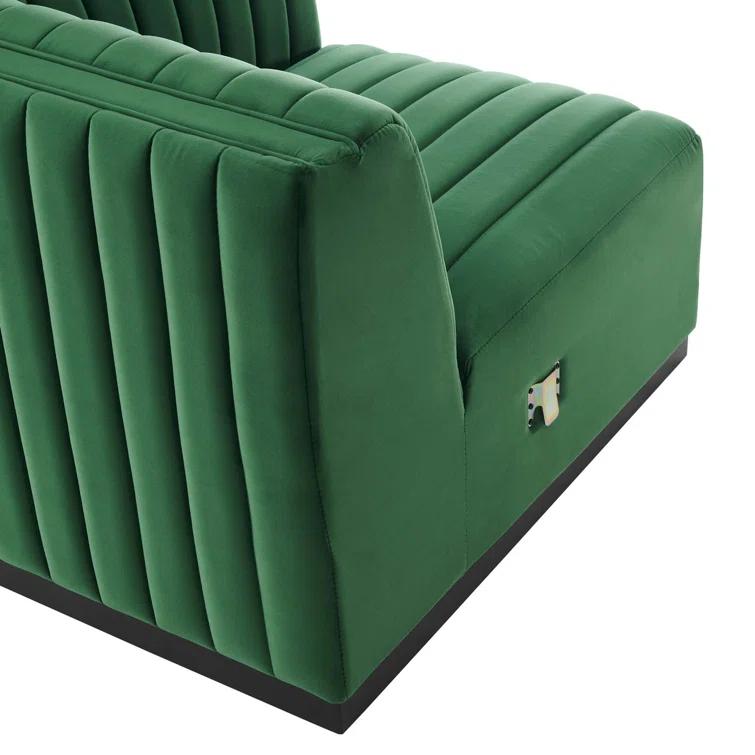 Modway Conjure Channel Tufted Performance Velvet 4-Piece Sectional by Modway