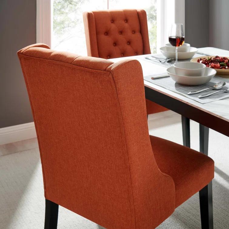 Modway Baronet Button Tufted Fabric Dining Chair
