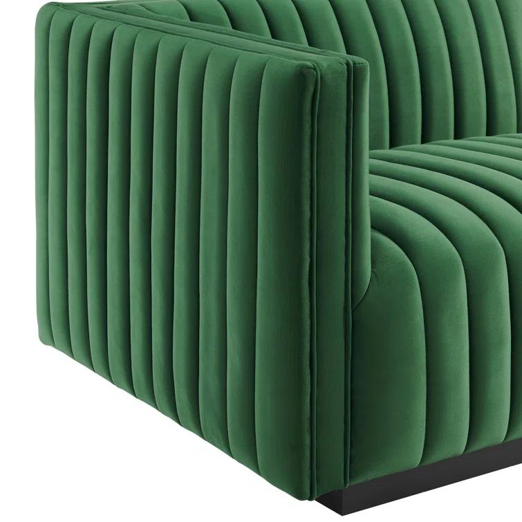 Modway Conjure Channel Tufted Performance Velvet 4-Piece Sectional by Modway