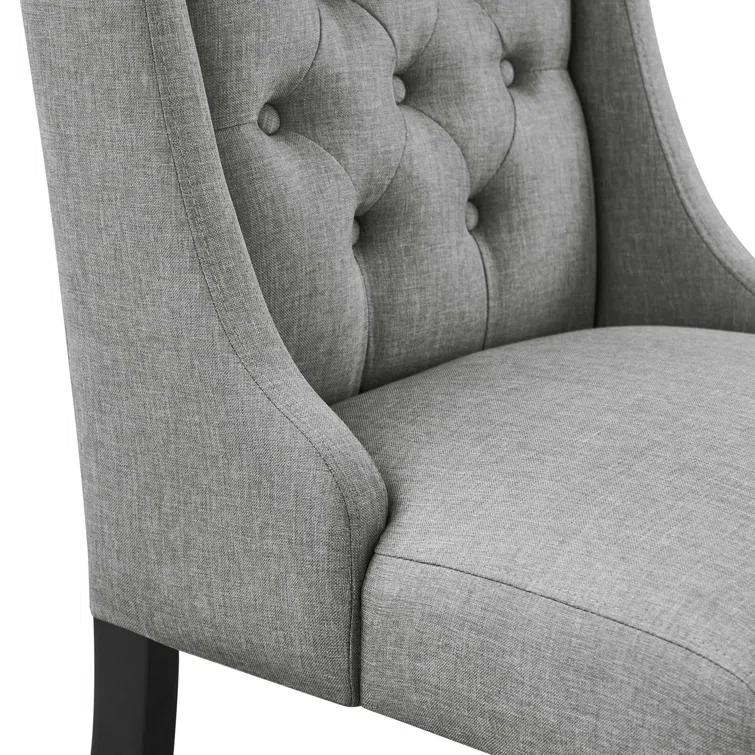 Modway Baronet Button Tufted Fabric Dining Chair