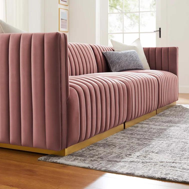 Conjure Channel Tufted Upholstered Fabric Sofa by Modway