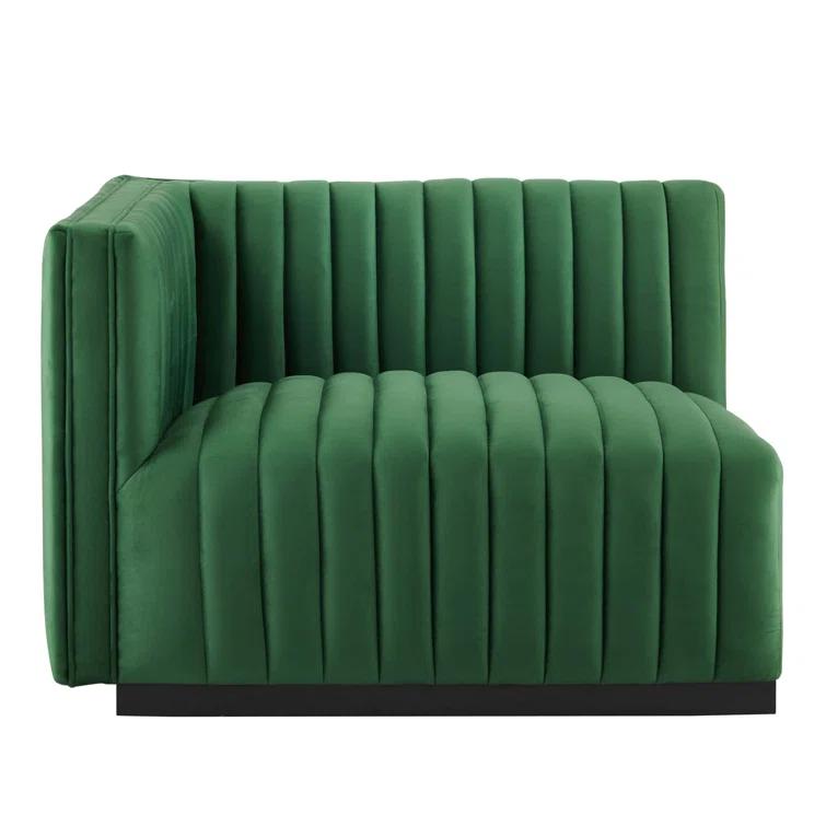 Modway Conjure Channel Tufted Performance Velvet 4-Piece Sectional by Modway
