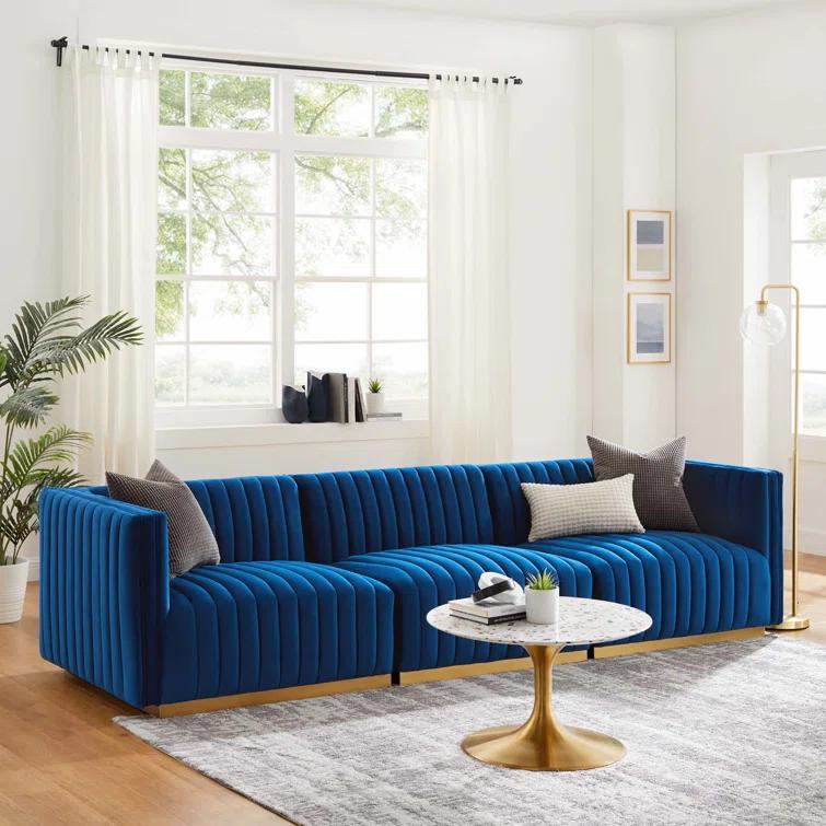 Conjure Channel Tufted Upholstered Fabric Sofa by Modway