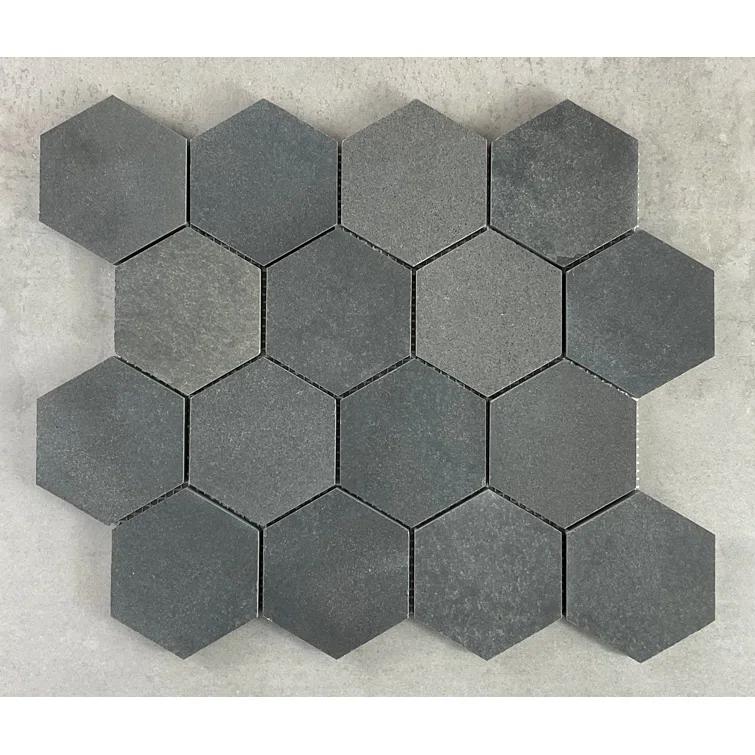 3" x 3" Marble Honeycomb Mosaic Wall and Floor Tiles (Set of 10)