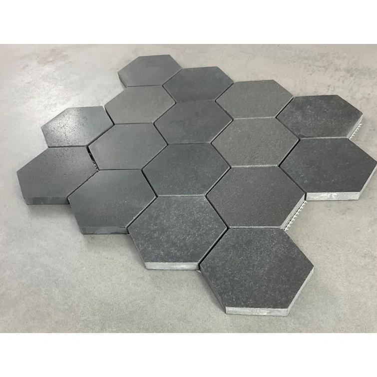 3" x 3" Marble Honeycomb Mosaic Wall and Floor Tiles (Set of 10)