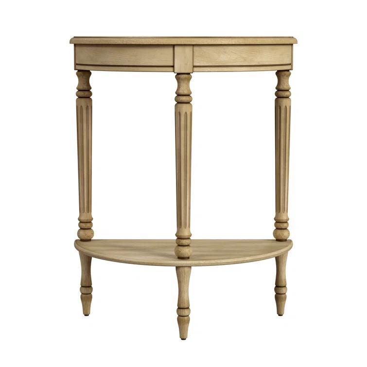 Butler Specialty Company Bellini  Demilune 24" Console Table - Antique Beige