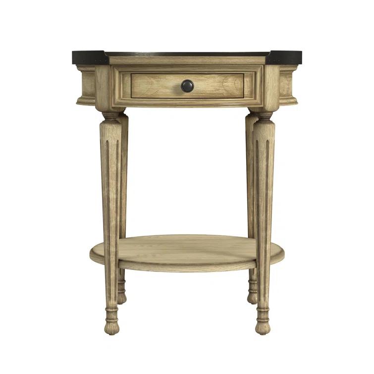 Butler Specialty Company Sampson Side Table With Storage - Antique Beige