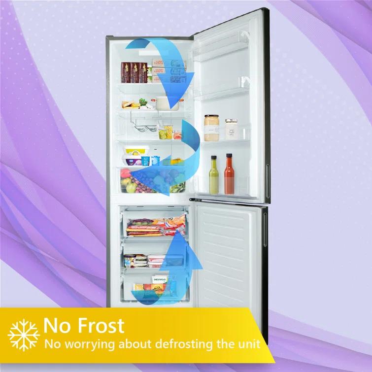 Equator Advanced Appliances Conserv 11cf Bottom Freezer Refrigerator 24in w/ WINE RACK Stainless 110V			 MDRF359WE