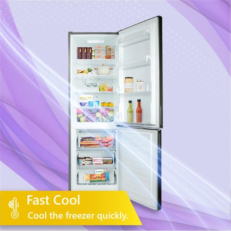 Equator Advanced Appliances Conserv 11cf Bottom Freezer Refrigerator 24in w/ WINE RACK Stainless 110V			 MDRF359WE