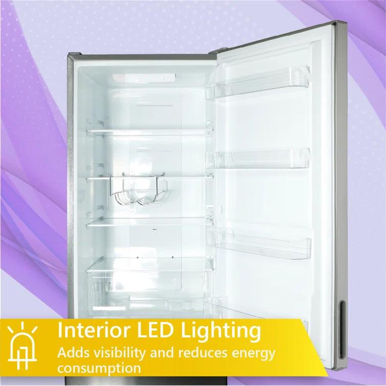 Equator Advanced Appliances Conserv 11cf Bottom Freezer Refrigerator 24in w/ WINE RACK Stainless 110V			 MDRF359WE