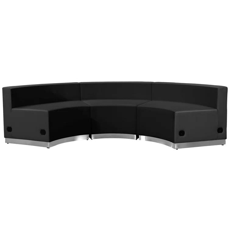 Flash Furniture HERCULES Alon Series LeatherSoft Reception Configuration, 3 Pieces