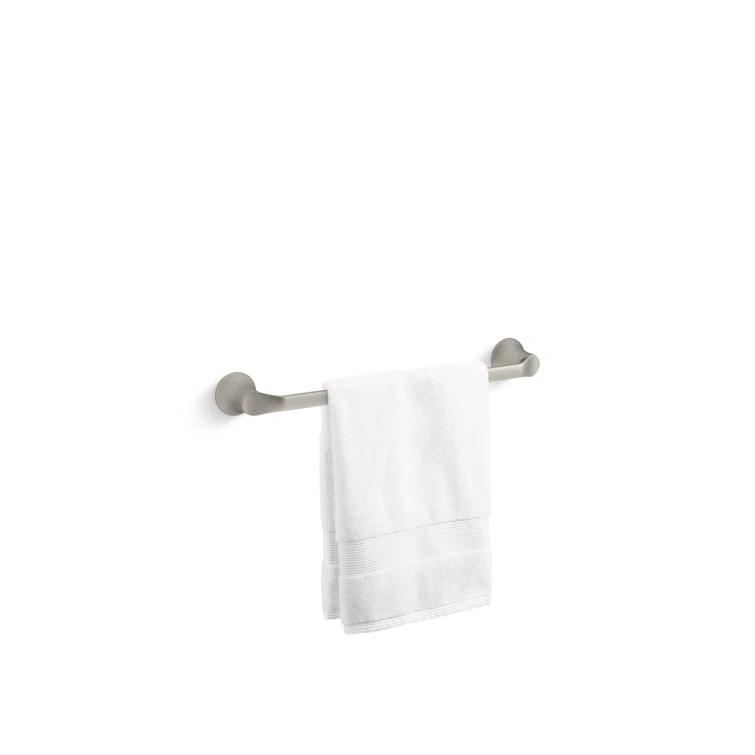 Simplice 18" Vibrant Brushed Nickel Metal Towel Bar