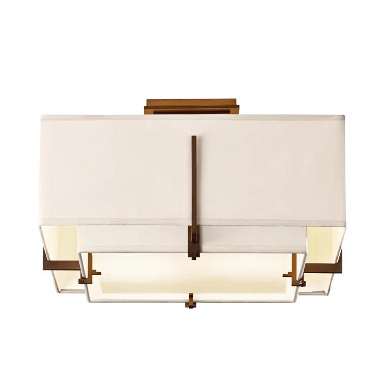 Exos Fabric Semi Flush Mount