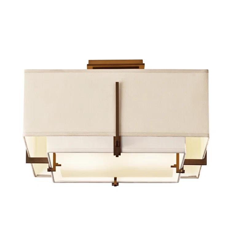 Exos Fabric Semi Flush Mount