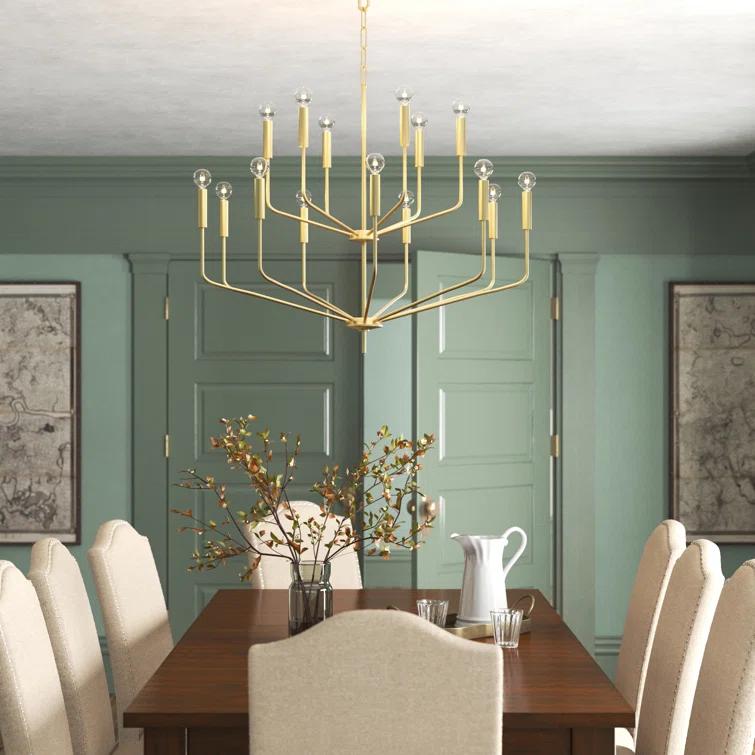 Aneyda 15 Light Metal Dimmable Chandelier