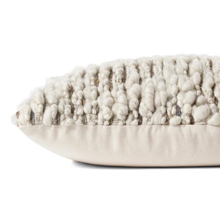 Amber Lewis x Loloi Vivienne Dove / Smoke Pillow