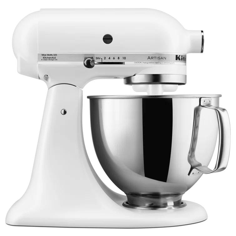KitchenAid ® Artisan ® Series Porcelain White 5-Quart Tilt-Head Stand Mixer