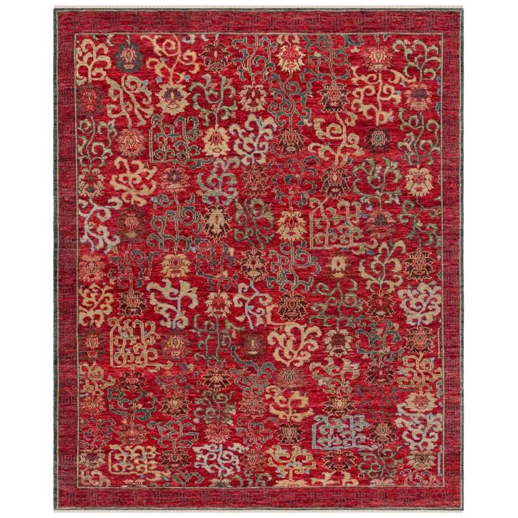 Safavieh Sultanabad Hand Knotted 80% Wool And 20% Cotton Floral Rug