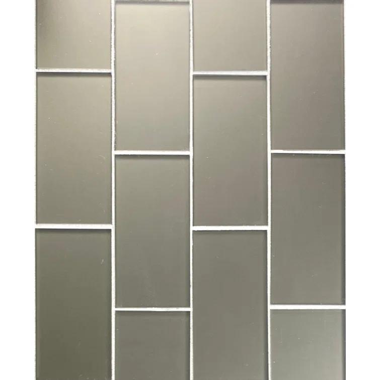 Abolos Forever Matte 3 in. x 6 in. Diamond Grade Glass Straight Edge Subway Decorative Kitchen & Bathroom Wall Tile