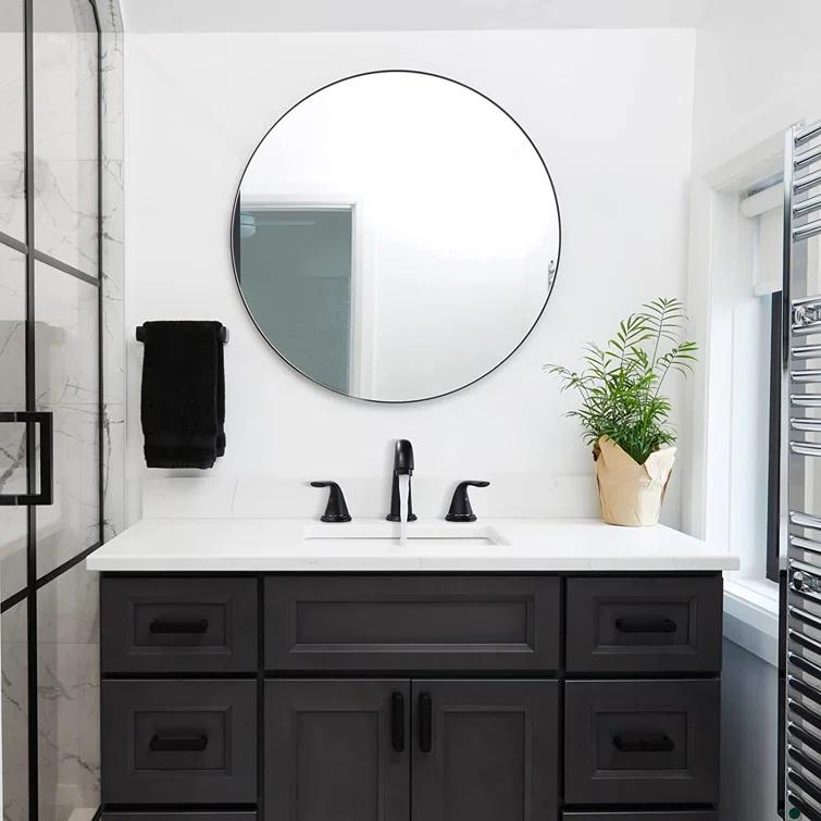 Aleasha Widespread Bathroom Sink Faucet, 3 Hole Faucet With Pop-Up Drain