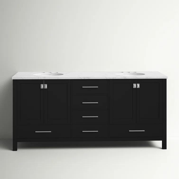 Lamborn 72'' Double Bathroom Vanity