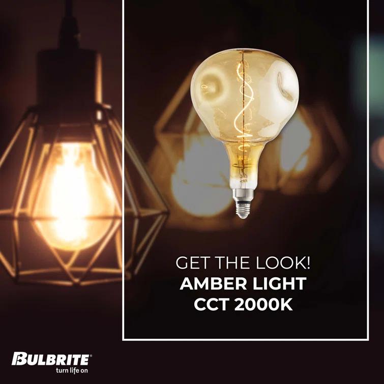 Oversized Orb Antique LED Edison Bulb, 60 Watt Equivalent, E26 Dimmable 2200K