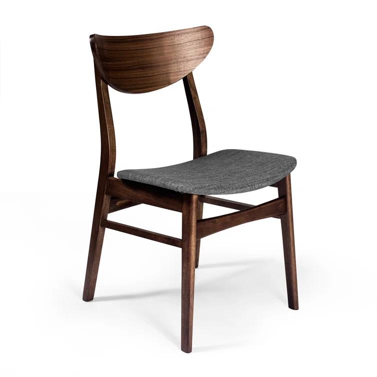 Hartford Dining Chair in Warm Gray/Walnut