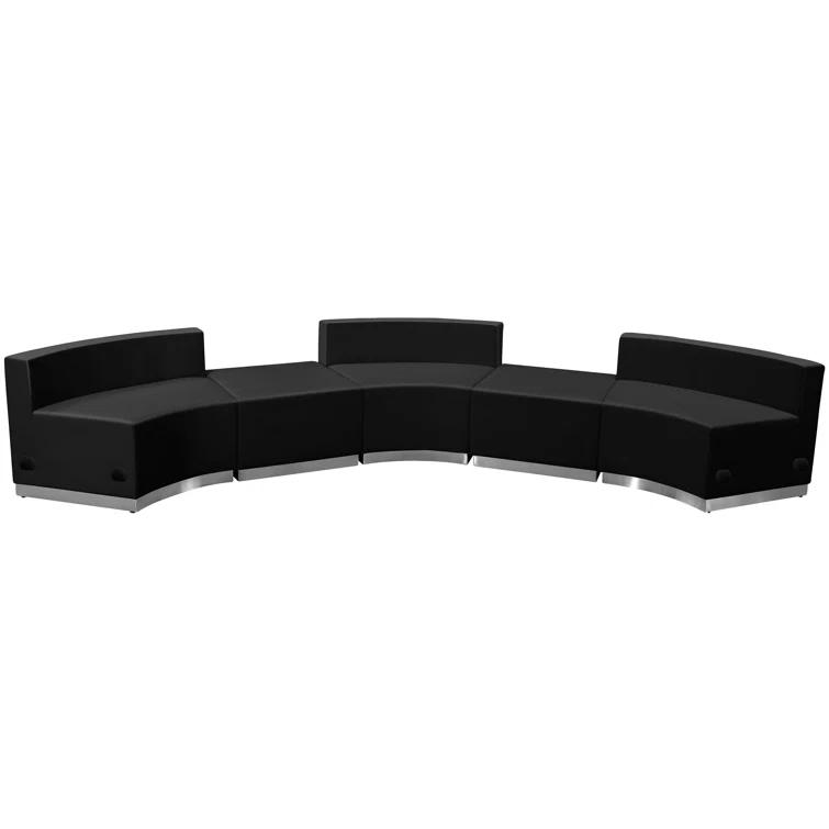 Hercules 5 PC LeatherSoft Modular Reception Configuration w/Taut Back &Seat