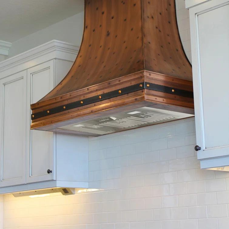 Range Hood Insert/Built-In 36 Inch, 6'''' Duct 3-Speeds 600 CFM Stainless Steel Vent Hood With LED Lights