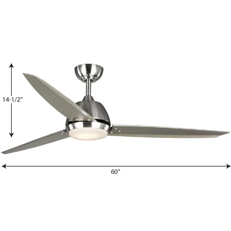 Ivy Bronx Vickey 60'' Ceiling Fan with LED Lights